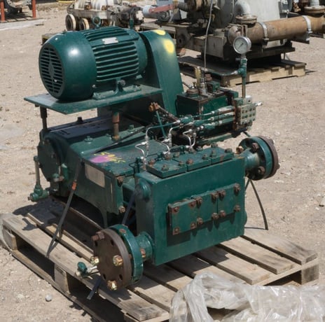 40 GPM, Union #TD-30, Triplex Production Pump, 2.75" stroke, 2" plungers, 3" suction, 2" discharge, 30 HP - Image 1
