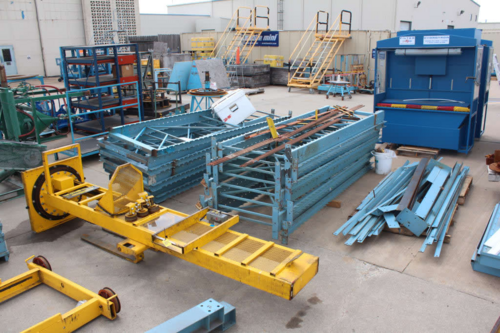 Pallet Stacking/Retrieval System, Stanley Vidmar 2K Stak System, 14 uprights, 42" x 52" pallets - Image 3