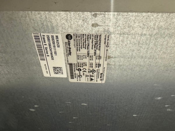 1- 20B D 156A3AYNANDO Ser B Normal Duty power 480 Volts - 125 HP Heavy Duty Power 480 Volts 100 HP Make best - Image 2