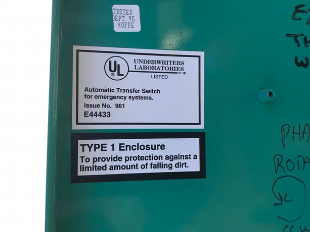 150 Amp. Cummins, Onan LT-150, automatic transfer switch, 480 Volts, 3-phase, 3-poles, 2001 - Image 8