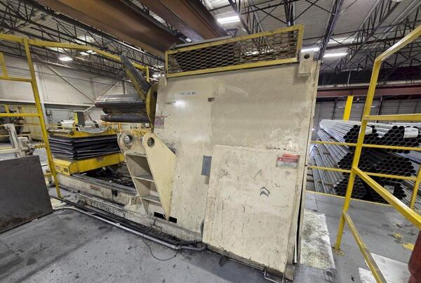 20000 lb. Coe Press Equipment #CPR-20048, motorized coil reel w/coil car, 48" width, 72" outside dimensions - Image 1
