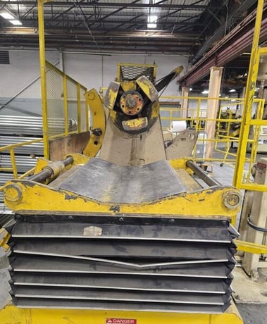 20000 lb. Coe Press Equipment #CPR-20048, motorized coil reel w/coil car, 48" width, 72" outside dimensions - Image 2
