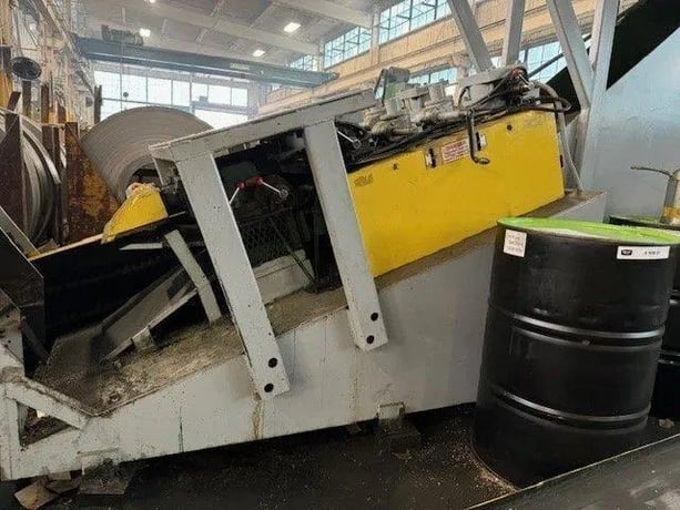 12000 lb. Coe Press Equipment #CPCC-12018/CPPS-500-18, heavy duty coil cradle straightener - Image 4