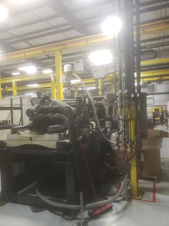 550 Ton, 105 oz., Cincinnati Milacron #VT-550-105, horizontal plastic injection molders, 34.25" x 34.25" tie - Image 4