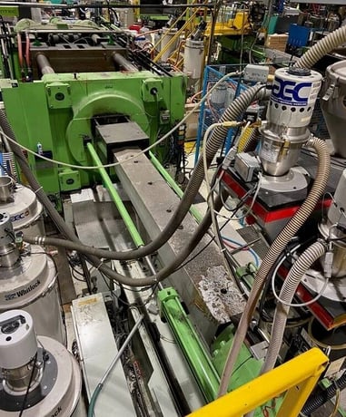 750 Ton, 264 oz., Engel #ES-10000/750WP, horizontal plastic injection molders, 45" x 45" tie bar spacing, 1998 - Image 5