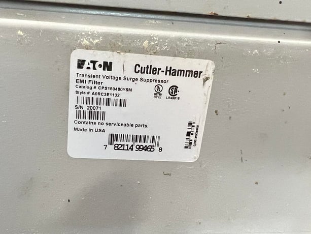 Cutler-Hammer #A0RC3E1132, surge supressor for AC voltage spike protection in sensitive equipment, 2014 - Image 8