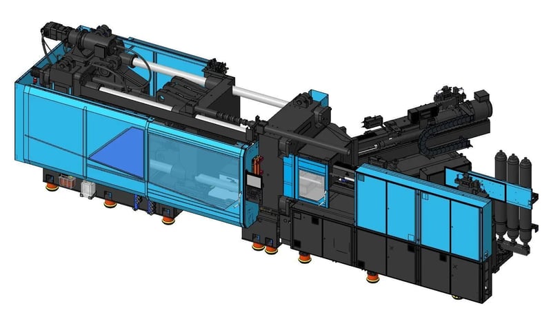 826 Ton, 13.65 oz., Sumitomo Demag #EL-Exis-SP-Multi-750-1600h/1600h, 80.7" daylight, 44.09" x 44.09" tie bar - Image 7