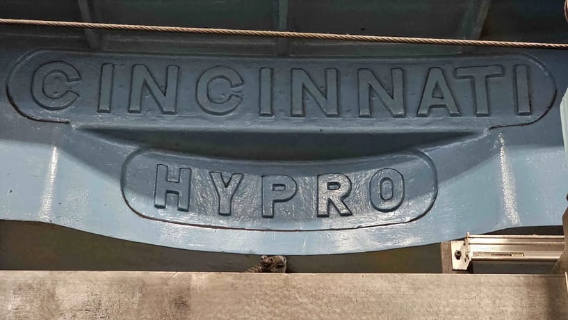 72" Cincinnati #Hypro, 79" sw, 72.5" 4-jaw chuck, 63" under rail, Heidenhain 2-Axis digital read out, pendant - Image 10