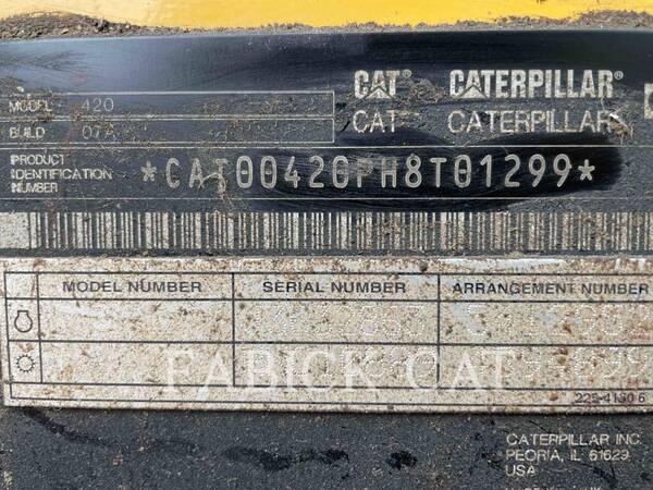 Cat 420-07HT, Backhoe Loader, 2036 hours, S/N: H8T01299, 2021 - Image 6