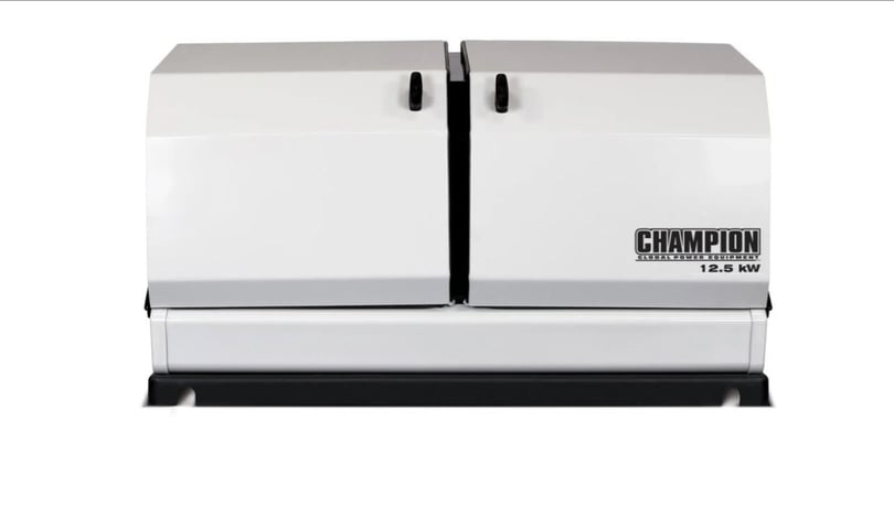 14 KW Champion #100838, aXis home standby generator w/100 amp whole house switch, 120/240 Volts, new - Image 1
