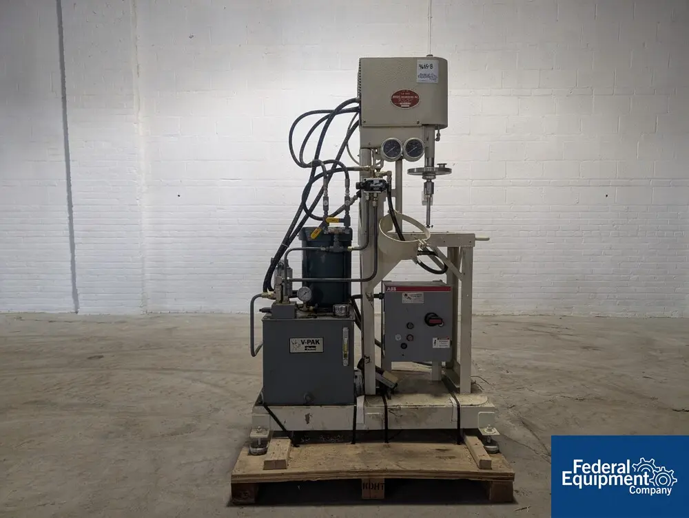 1 gallon Myers co-axial dual disperser mixer, Stainless Steel, shaft in shaft design, inner dispersion blade - Image 1