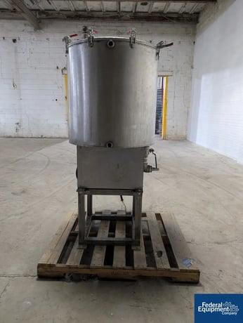 HMX Halton Mechatronix Mixer, Stainless Steel, 50 gallon, 26" diameter x 26" deep jacketed mixing chamber - Image 2