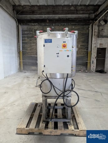 HMX Halton Mechatronix Mixer, Stainless Steel, 50 gallon, 26" diameter x 26" deep jacketed mixing chamber - Image 4