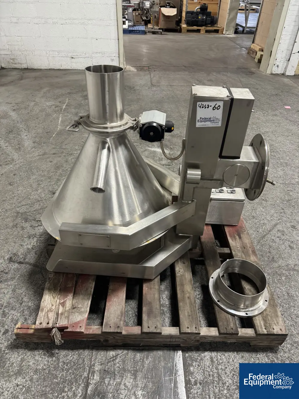 Stainless Steel Drum Inverter, with mounting flange, pneumatic operation with controls - Image 5