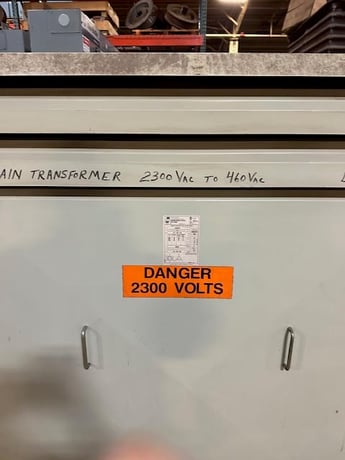 500 KVA 2300 Primary, 460 Secondary, Hammond Manufacturing, 3 Phase, 60 Hz, Dry - Image 3