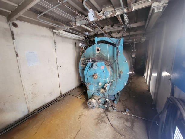 100 HP Volcano #5B-100B-D1HL, Boiler, Oil-Fired, 12x42 skid, 29.5 GPH, 505 service factor, 230 V - Image 8