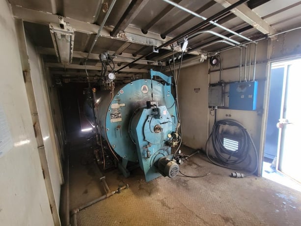 100 HP Volcano #5B-100B-D1HL, Boiler, Oil-Fired, 12x42 skid, 29.5 GPH, 505 service factor, 230 V - Image 9