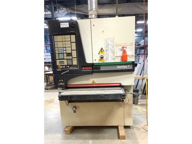 42" SCM #Sandya-7-RCS, Wide Belt Sander, 2-Head, 6.25" diameter Roll, 43" x 75"/85" Abrasive Belt, 14.5-30 - Image 1