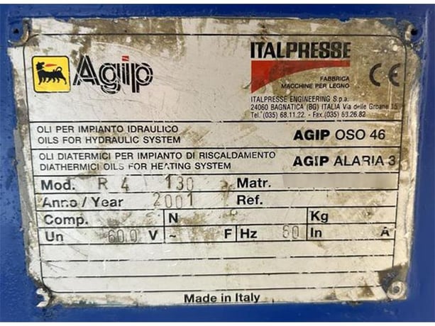 Italpresse #R4/130, Top Glue Spreader, 51" work width, 4" opening, 9" diameter Spreading Rolls w/(13) - Image 10