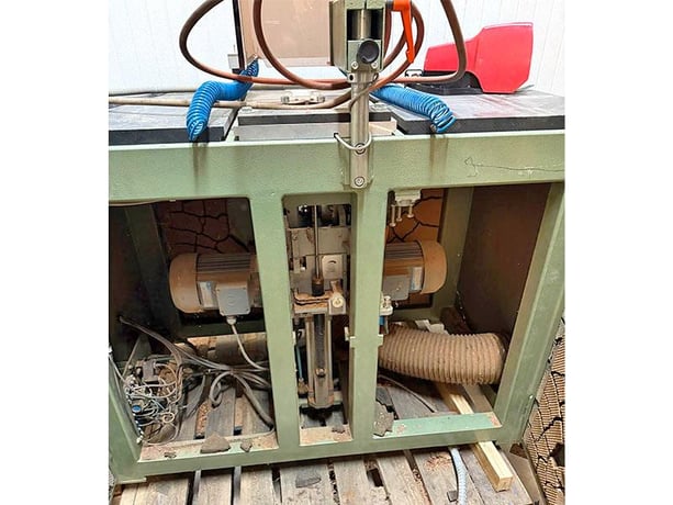 Stegherr #KSF-R, Closed Halving Joint Cutter, (2) 5.1" milling heads, 6.3" saw head, 1.2" x 2" workpiece - Image 5