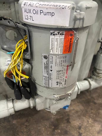 1530 cfm, 129 psig, Elliott #C611647-1, skid mounted parts Motor 400 HP, AMI # 10651 - Image 2