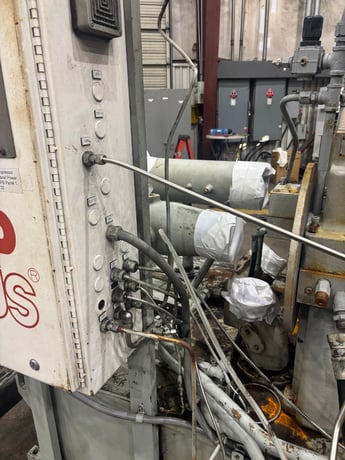 1530 cfm, 129 psig, Elliott #C611647-1, skid mounted parts Motor 400 HP, AMI # 10651 - Image 3