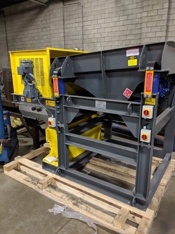 60" magnapower rare earth drum & 60" new vibratory, steel coil springs, splitter box - Image 1