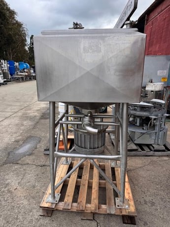 Breddo #LDDW, 100 gallon liquidifier mixer, Stainless steel, jacketed, center bottom discharge - Image 1