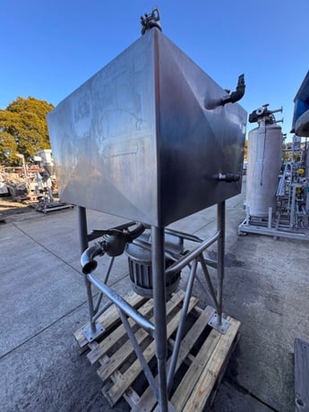 Breddo #LDDW, 100 gallon liquidifier mixer, Stainless steel, jacketed, center bottom discharge - Image 4
