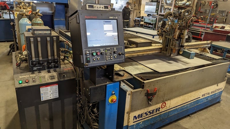 Messer #MetalMaster-II, CNC plasma table w/Hypertherm Edge Pro TI & HD3070, 5' x 10', 1999 - Image 2
