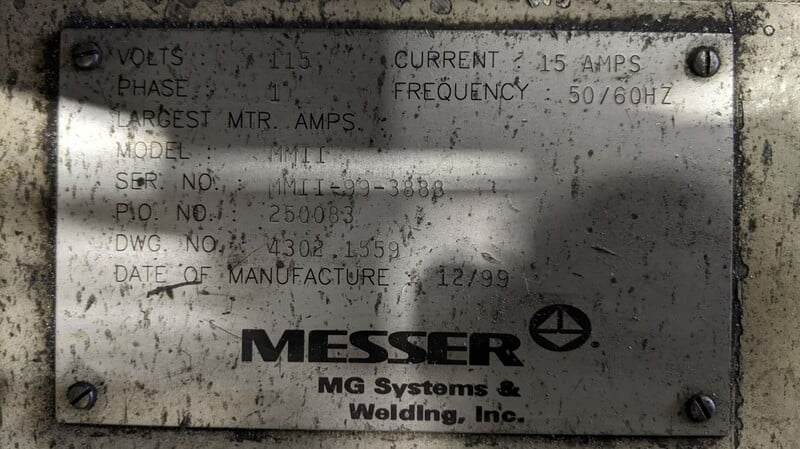 Messer #MetalMaster-II, CNC plasma table w/Hypertherm Edge Pro TI & HD3070, 5' x 10', 1999 - Image 3