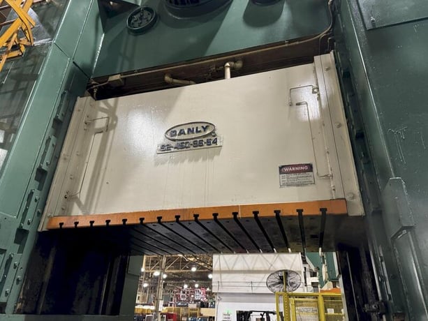 40 Ton, Danly #S2-450-96-54, straight side double crank, 20" stroke, 56" Shut Height, 12" adj., 25 SPM, 96" - Image 3
