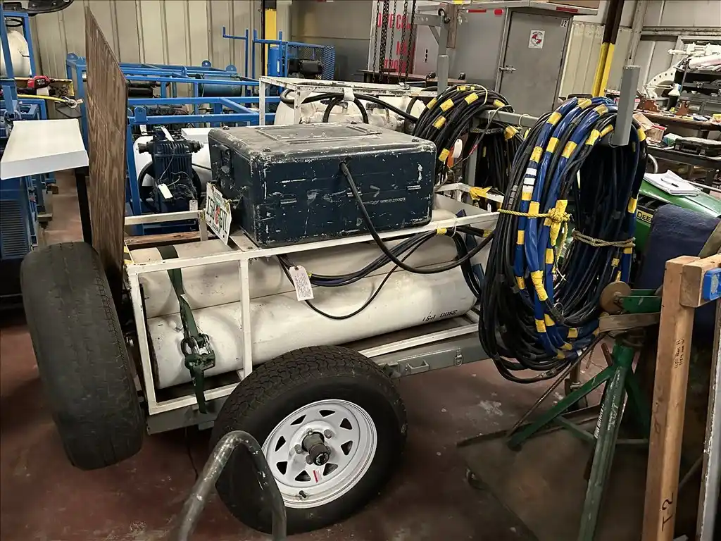 Portable air diving / scuba replacement trailer, air diving trailer, single axle trailer - Image 1