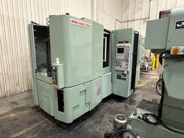 Mori Seiki #NHX-4000, horizontal machining center, Mitsubishi M730BM Control, 22" X, 22" Y, 26" Z, 12000 RPM - Image 1