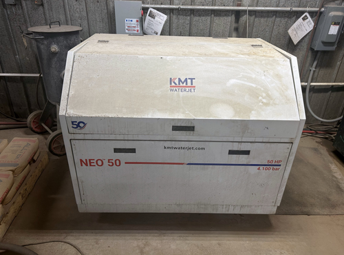 Techni #TJ1500X2, waterjet cutting system, 4' x 8', operators pendant control, 50 HP, 2-Axis, 2010 - Image 8
