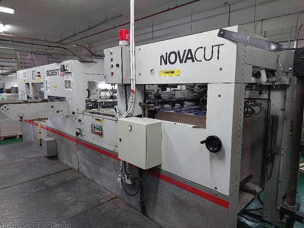 Bobst #Novacut-106E, die cutter, dual purpose for cardboard & plastics, motorized adjustment, 2010 - Image 8