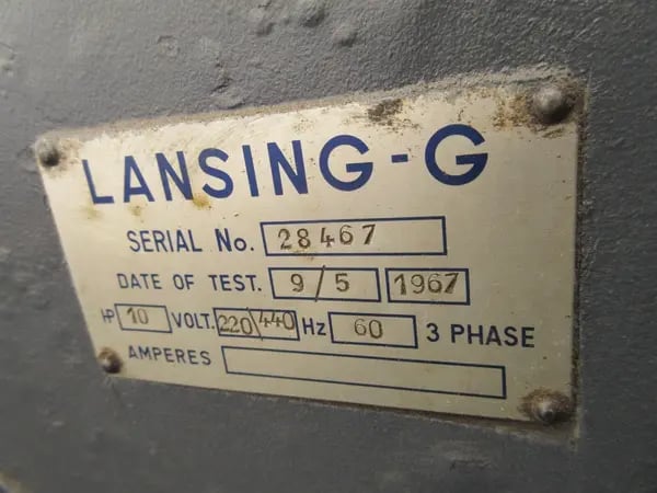 Lansing, engine lathe, 10 HP, 1967 - Image 7