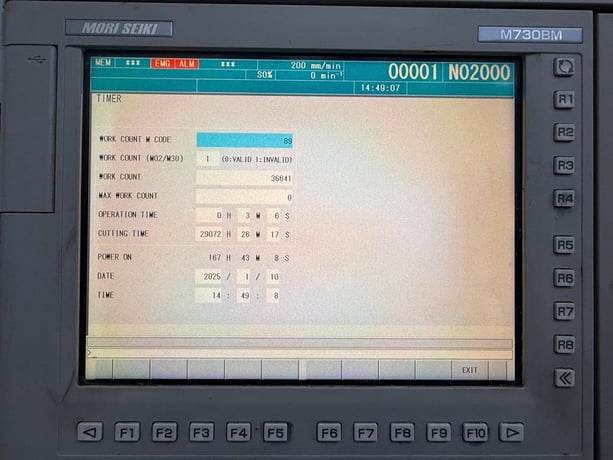 Mori Seiki #NLX-2500SMC/700, CNC lathe, 10" chuck, 3.5" bar, 31.3" centers, probing, chip conveyor, tooling - Image 2