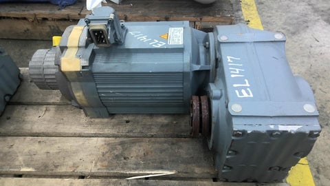 4500 RPM in, Sew #FH57BCM-112S/BR/TF/VR/AS1H/SB50, 423 RPM out, 10.64:1 ratio, brake gear redcuer - Image 1