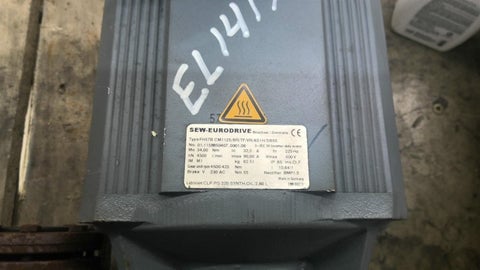 4500 RPM in, Sew #FH57BCM-112S/BR/TF/VR/AS1H/SB50, 423 RPM out, 10.64:1 ratio, brake gear redcuer - Image 2