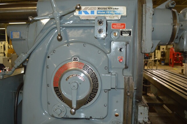 Kearney & Trecker #550TF-20, cnc hmc, 50" X x 16" Y x 18" Z, 1300 RPM, 21" throat, 50 HP - Image 9