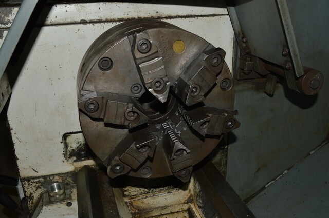 17-3/4" x 65" Clausing Metosa #C1565VS, gap bed geared head lathe, 10-5/8" socs, 10" 6-jaw, 2300 RPM, 7-1/2" - Image 5