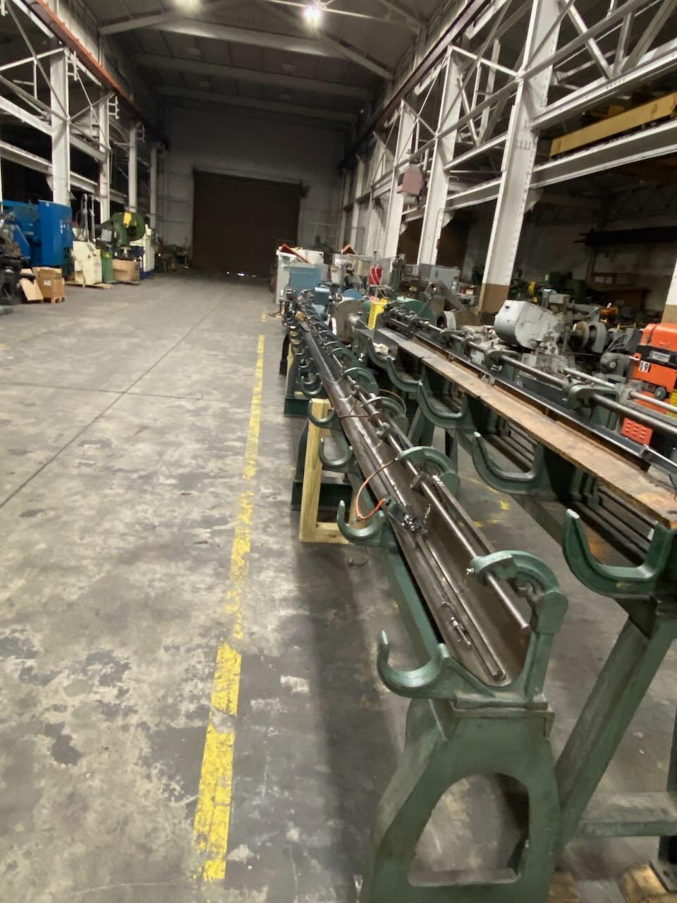 1/8" Lewis #1CG, wire straighten & cut-off machine, 22' runout rack, 2 exit rolls, 35-150 FPM - Image 4