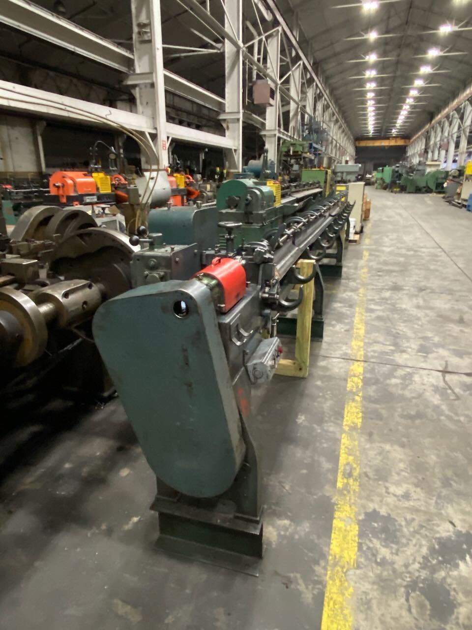 1/8" Lewis #1CG, wire straighten & cut-off machine, 22' runout rack, 2 exit rolls, 35-150 FPM - Image 7