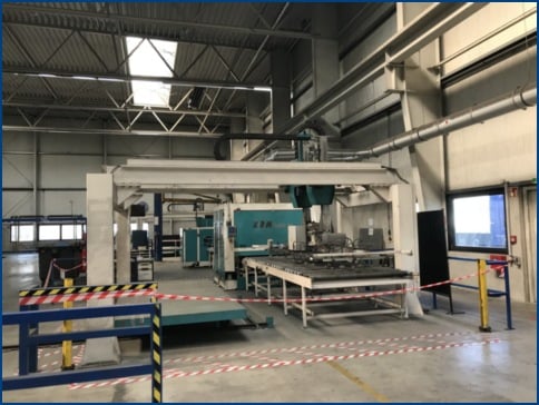KBM, sheet to sheet grinding & brushing/sanitizing line, Siemens S7 PLC, 2009 - Image 9