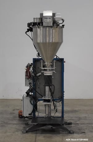 PerFil #PF-15S, servo auger filler, foot pedal operation, control panel with Mitsubishi FX PLC, Baldor AC - Image 3