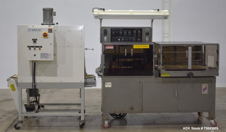 TPA 1000 Automatic L-Bar Shrink Wrapper with Texwrap Model T1322 Shrink Tunnel, Wrapper has approx 19" W x - Image 1