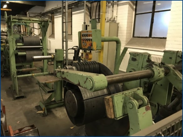 12" AKV, loop slitting line with packaging line, entry coil car, electric lift, slitting head - Image 5