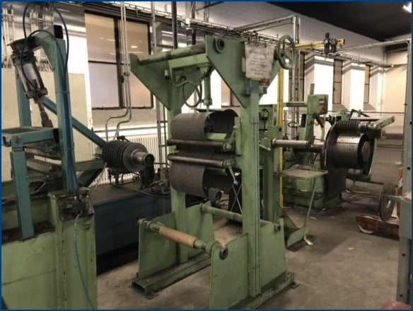 12" AKV, loop slitting line with packaging line, entry coil car, electric lift, slitting head - Image 7