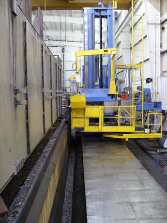 6" Carlton #6HU, horizontal boring mill, Mitsubishi 500 CNC, 360" X, 144" Y, 42" Z, 28" W, 50 HP, Cat 50 - Image 2